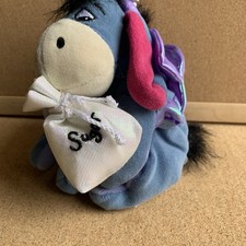 DISNEY STORE Eeyore Sugar Plum Fairy 8" Disney Bean Bag Plush Toy