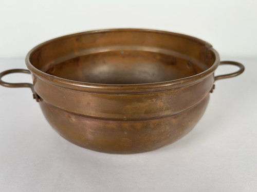 Antique Copper Pot Made in Holland – 7” Long x 3.5” Tall – Vintage Kitchen Decor