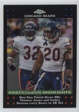2007 Topps Chrome Postseason Highlights Refractor Chicago Bears #TC54 0c4