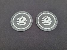 VAUXHALL SET OF TWO NON SLIP SILICA GEL 7CM CAR COASTERS JUST £6 XMAS GIFT