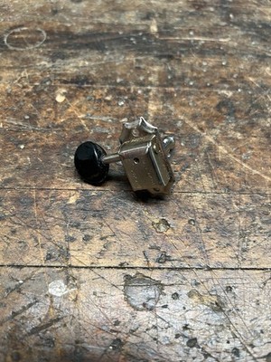 Vintage Kluson Deluxe Black Button Guitar Tuner 