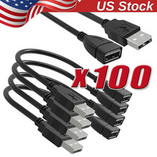 High-Speed USB-USB Extension Cable USB 2.0 Adapter Extender Cord Male/Female LOT