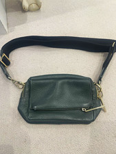 Whistles Green Leather Small Bag with strap