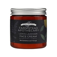 Farmstead Apothecary 100 Natural Anti-Aging Face Cream with Jojoba Oil, 4 oz...