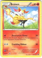 Braixen 12/124 Fates Collide Pokemon MP