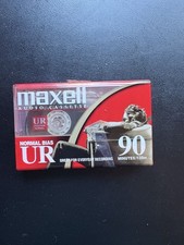 Maxell UR 90 Minute Blank Audio Cassette Tapes Normal Bias - New Sealed