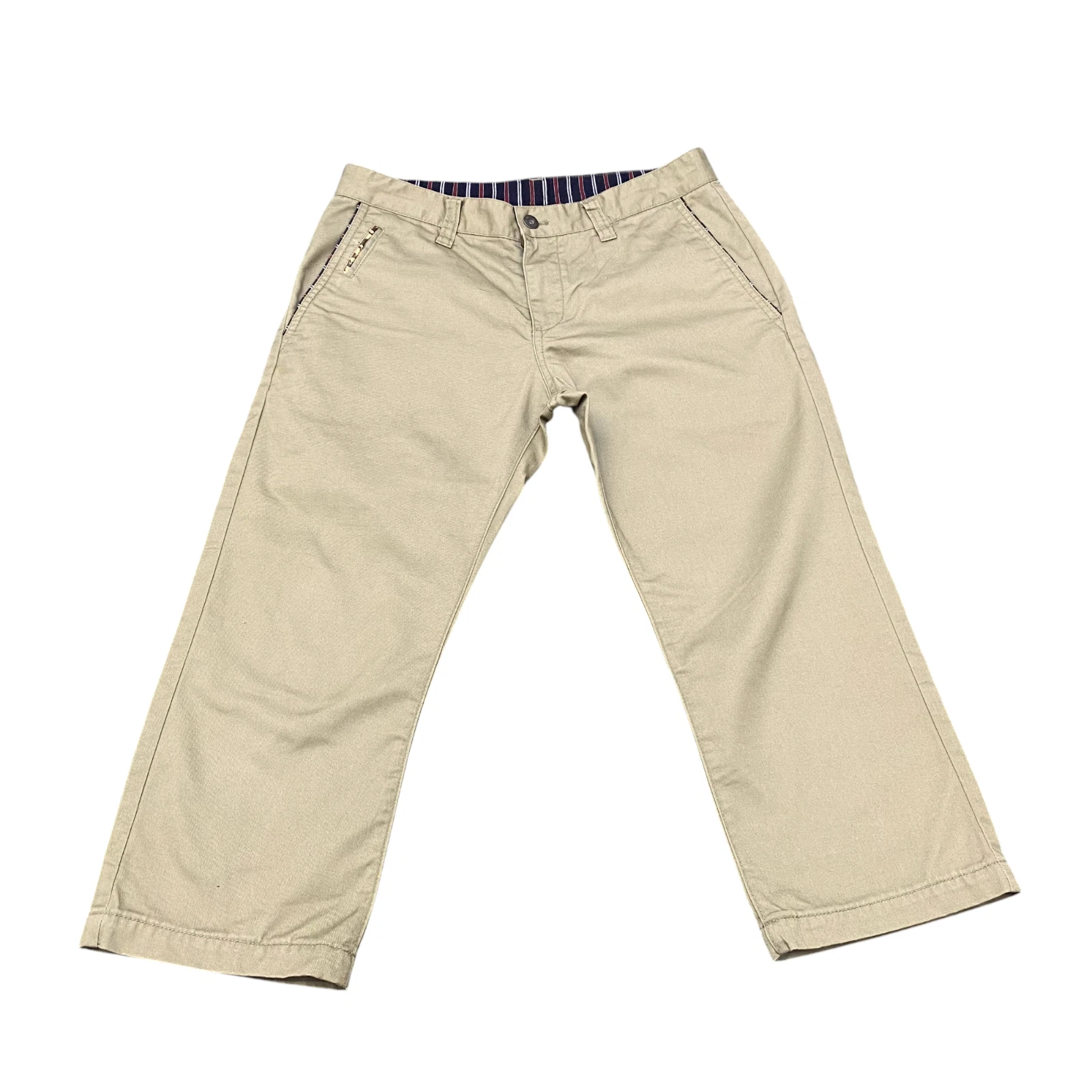 Dickies Trousers Mens Medium Beige Pockets Straight Fit Workwear Outdoor Chino