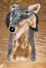 Dakin 1983 Wolf Hand Puppet Big Bad Wolf Coyote Canine Plush Stuffed Toy