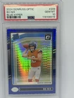 2024 Panini Donruss Optic - Rated Rookie Bo Nix #209 Blue Hyper Prizm RC PSA 10