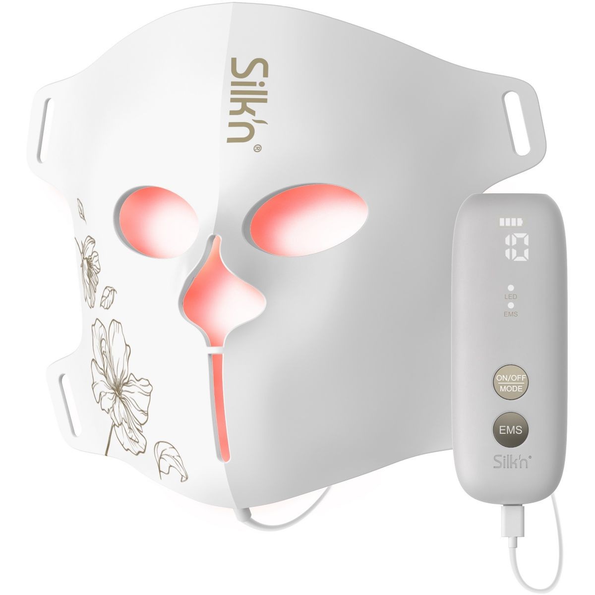 Masque LED SILK'N EMS éveillez l'éclat de votre peau avec le soin visage régénérant