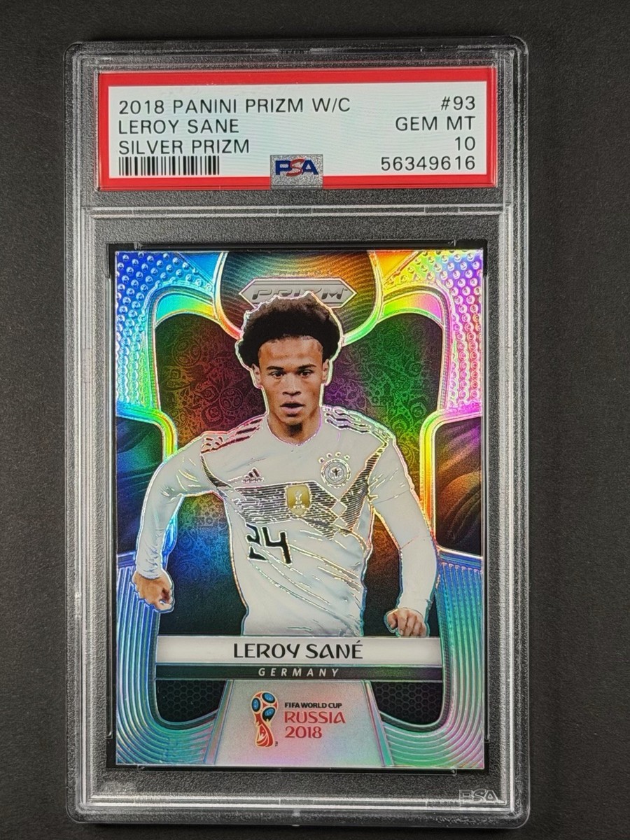 2018 Panini Prizm World Cup Leroy Sane Silver PSA 10 #93 Germany 2018  Panini World Cup