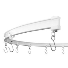 KXLIFE Flexible Bendable Ceiling Curtain Rails 16 ft , Curved Ceiling Track for