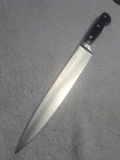 Ed Wusthof Trident Carving Knife 4522/20 cm 8" Solingen Germany BENT TIP