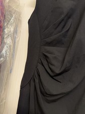 CALVIN KLEIN UNIQUE RUCHED WAIST DESIGN CLASSIC WORK PARTY BLACK DRESS 4