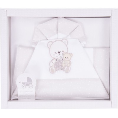 Raupe Raupe Bettwäsche Set Babybett Creme 100% Baumwolle