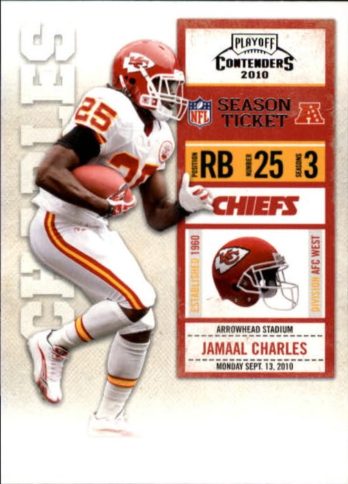 Jamaal Charles #47 (Football Cards 2010 Playoff Contenders) — is it worth grading?