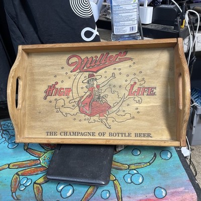 Vintage Miller Highlife Wooden Serving Tray