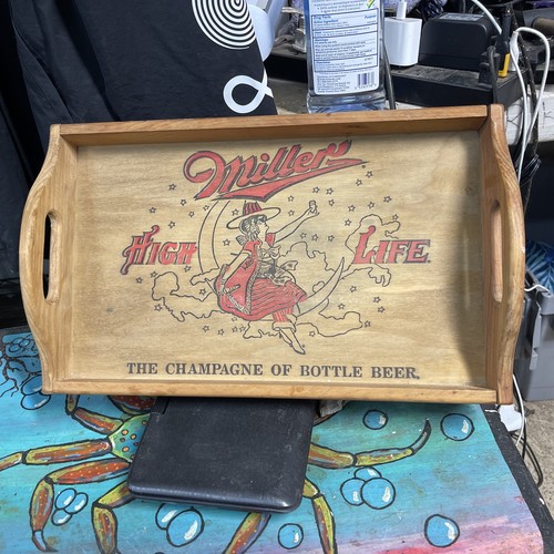 Vintage Miller Highlife Wooden Serving Tray