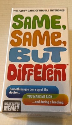 Same, Same, But Different Double Entendre Ages 17+ Adult Party Game *NEW*