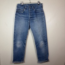 VTG 70s Levi  s 501 Redline Jeans Selvedge Denim Dark 33x34 32x31 Single Stitch