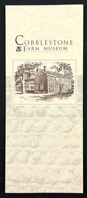 1996 Ann Arbor Michigan Cobblestone Farm Museum Vintage MI Travel Brochure