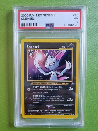 Sneasel (Unlimited) graded PSA 7 for sale on eBay