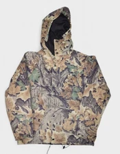 Vintage Woolrich Jacket Mens Medium Advantage Camouflage Hunting Zip Made in USA