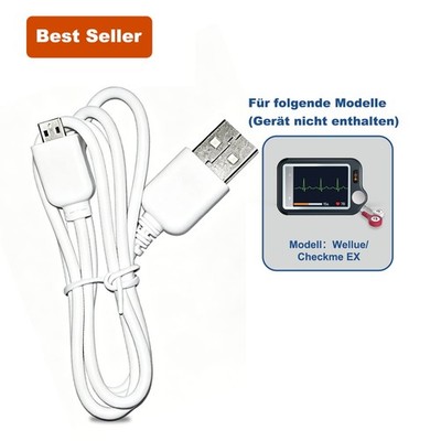 Ladekabel und PC-Datenkabel für das Checkme EX EKG-Gerät