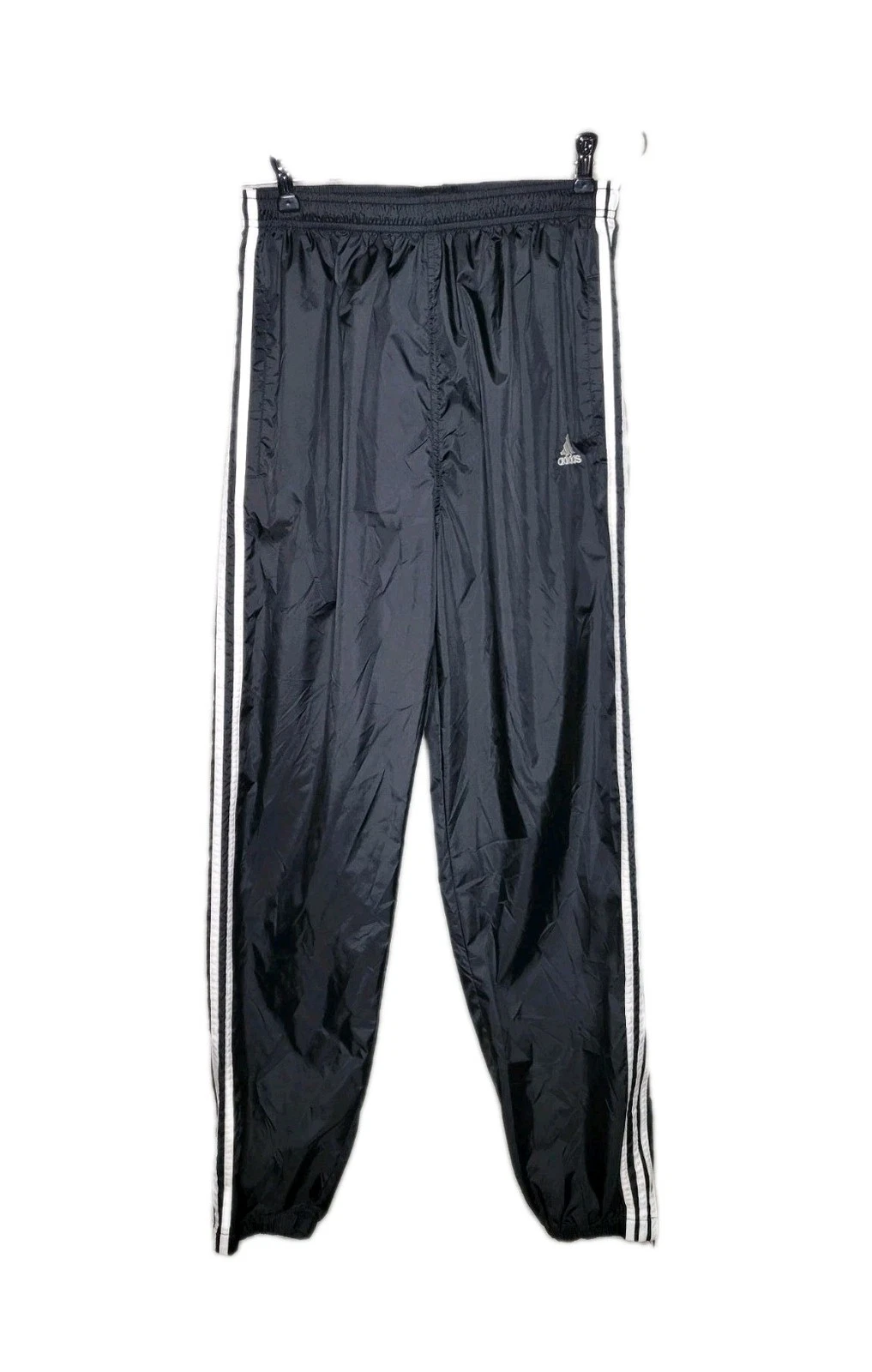 Y2K Adidas 3 Stripe Nylon Windbreaker Jogging Track Pants Mens Large Striped