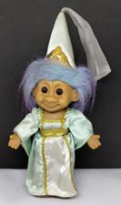 Vtg Rare Russ Troll Princess w/ Blue Hair Poseable ...Super Nice