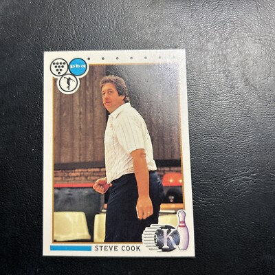 Jb16 PBA Pro Bowlers KingPin Bowling 1990 #36 Steve Cook Roseville California