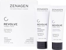 ZENAGEN Revolve Hair Thickening Shampoo  Conditioner For MEN 2.5oz PACK OF TWO