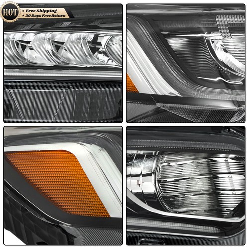 Silscvtt Right Headlight For 2018-2020 Honda Accord LED DRL Halogen Chrome Clear - Picture 6 of 16