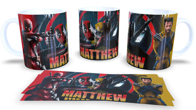 Personalisierter Deadpool und Wolverine Becher/Tasse | Geburtstag | Neuheit | Marvel
