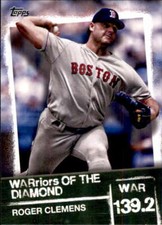 2020 Topps WARriors of the Diamond #WOD-5 Roger Clemens Boston Red Sox