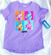 Fortnite Llama T-Shirt Womens ~XL~2X~Lavender~NEW~NWT ~Epic Games 