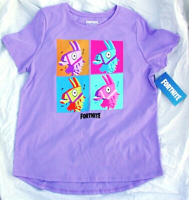 Fortnite Llama T-Shirt Womens ~XL~2X~Lavender~NEW~NWT ~Epic Games 