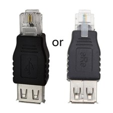 USB A Male to RJ11 Adapter 6P2C Connector USB 2.0 Transfer Network Plug Convert
