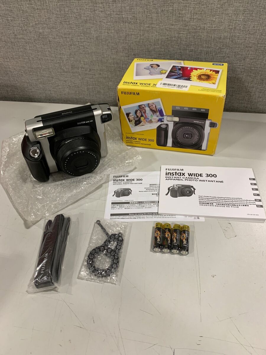 Fuji Instax Wide 300 Black Instant Camera 9177