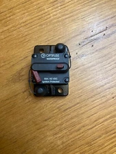 153050 Optifuse Circuit Breaker 42 VDC High Amp 50A Manual Reset WaterProof
