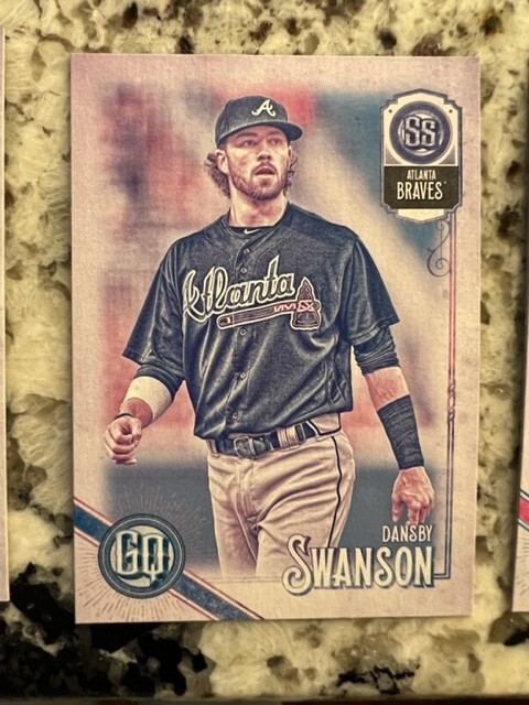 2018 TOPPS GYPSY QUEEN MISSING BLACKPLATE CARD ATLANTA BRAVES DANSBY SWANSON 184