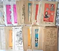 Mail Order Doll Clothes Sewing Patterns Anne Adams Marian Martin 16 to Pick From