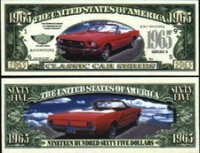 OUR 1965 MUSTANG DOLLAR BILL (2 Bills)