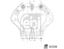 Genuine Febi Bilstein Control Arm Wheel Suspension 183594 for Toyota
