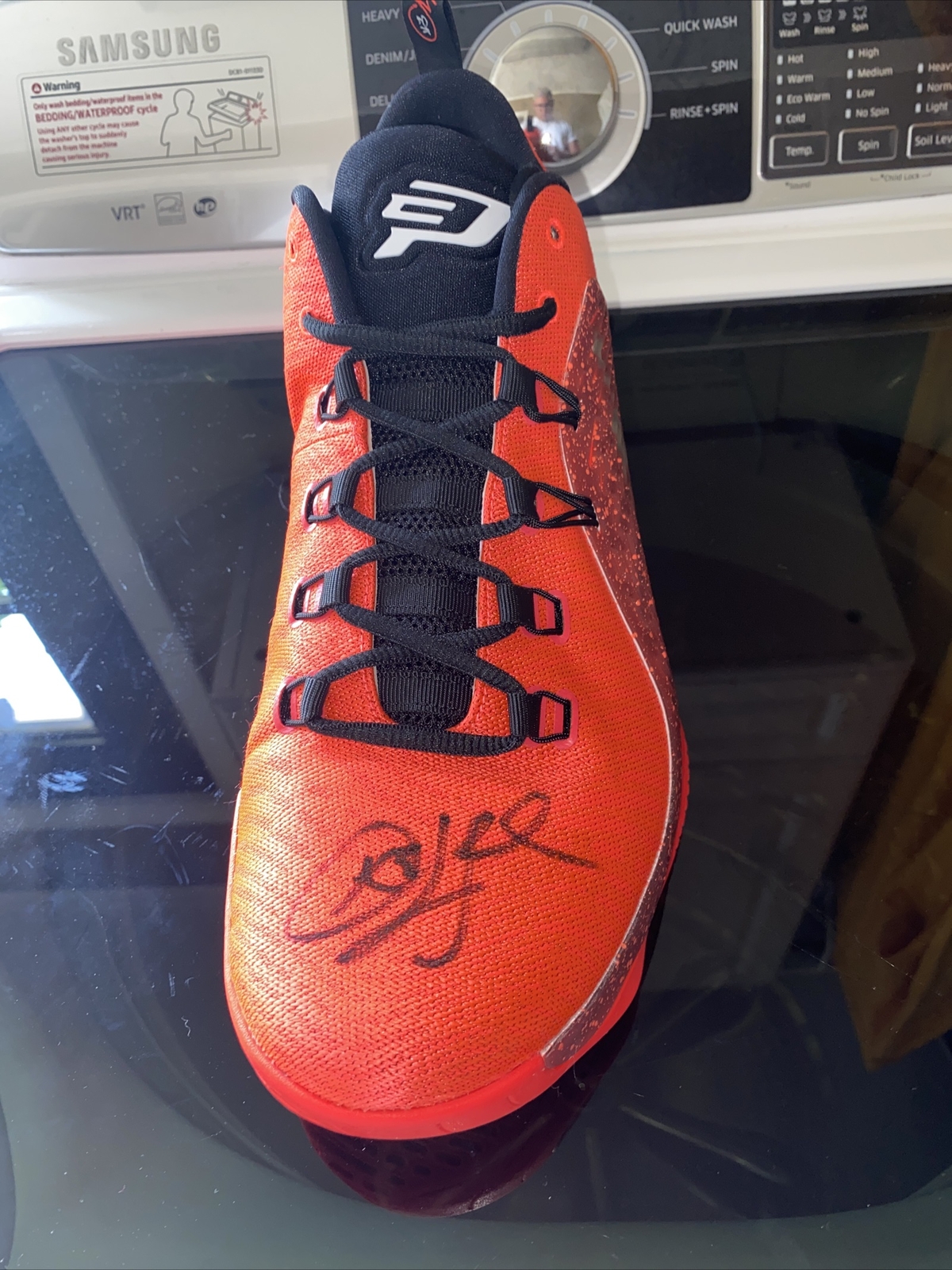 Chris Paul Autograph/Sign Red Air Jordan CPS.X Nike Shoe Steiner image 5
