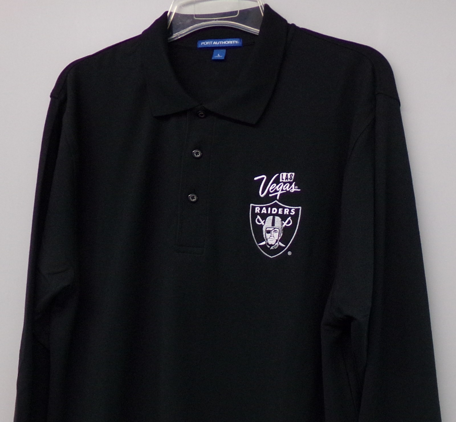 NFL Las Vegas Raiders Embroidered Long Sleeve T-Shirt S-6XL LT-4XL Oakland New