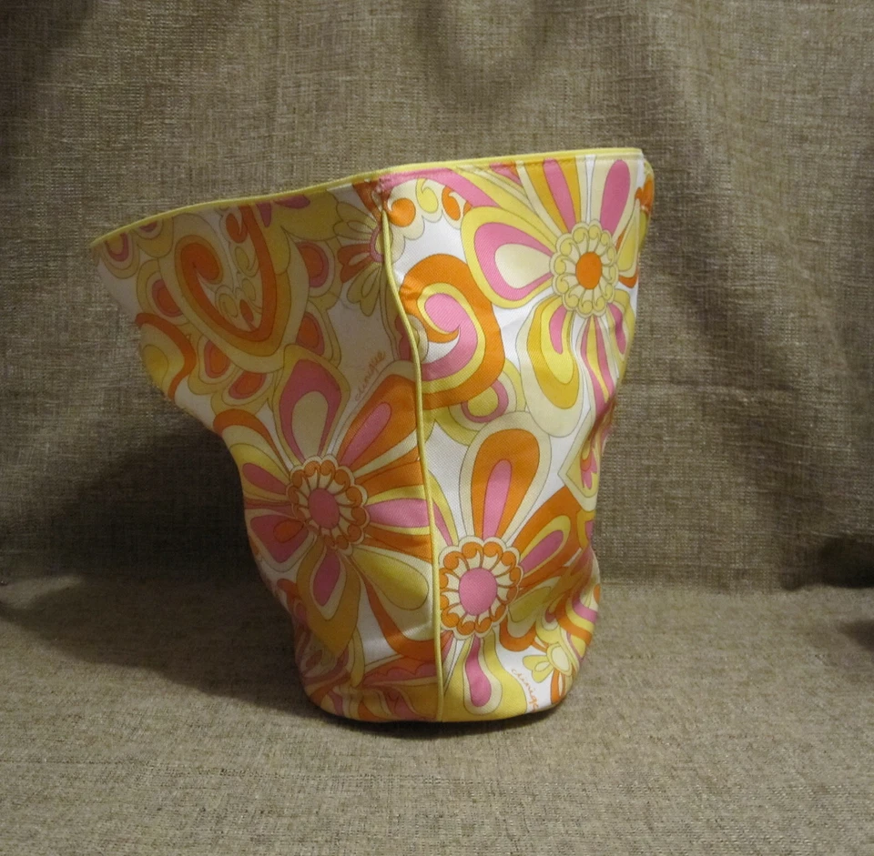 Сумка ручная сумка Clinique верхняя ручка сумка сумочка ретро цветок стиль печати большой - Изображение 4 из 4