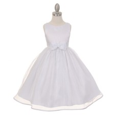 WHITE Size 6 Flower Girl Dress Communion Bridesmaid Birthday Recital Graduation