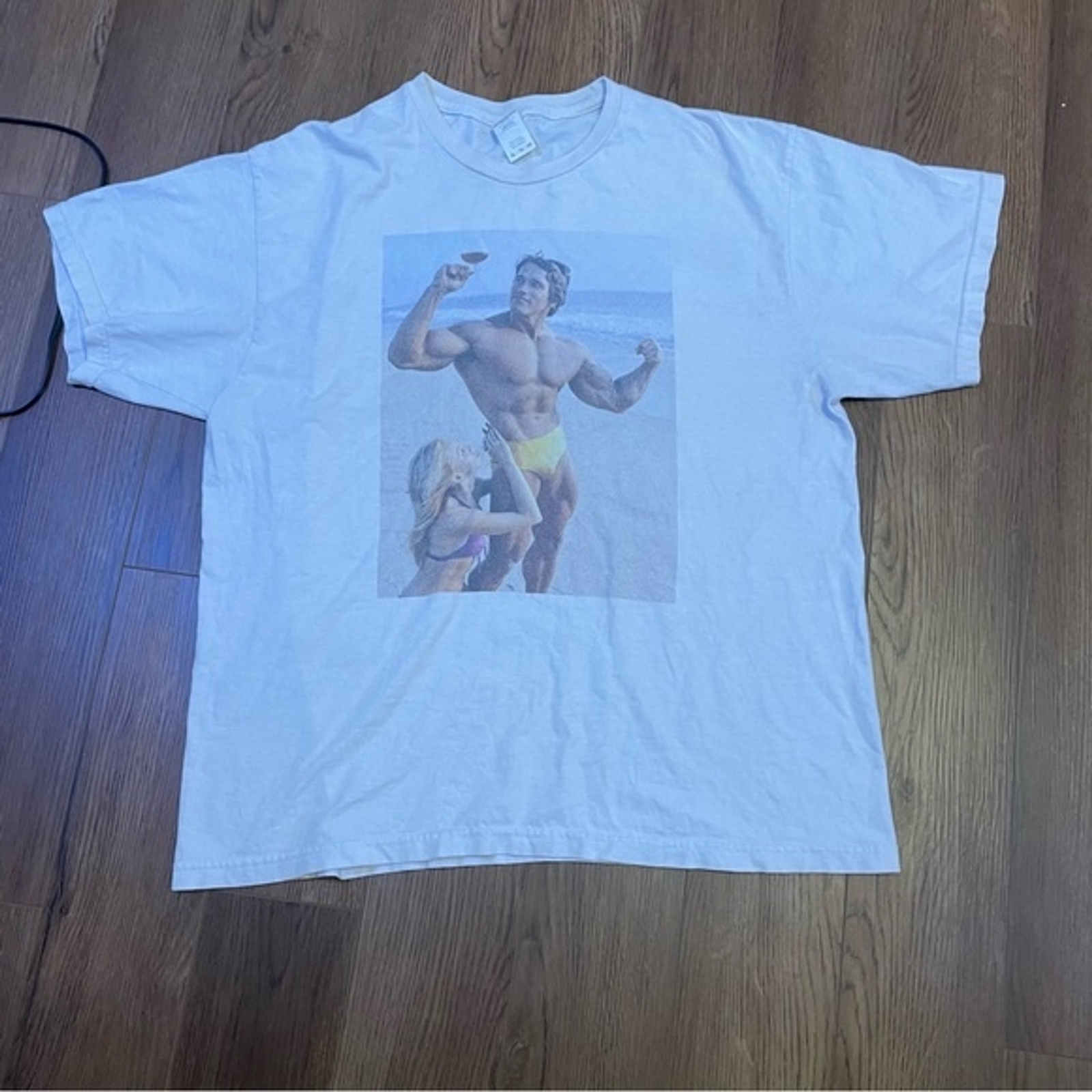 Arnold Schwarzenegger white tshirt size XL/TG/EG eBay