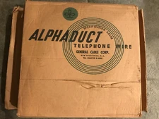 Vintage Alphaduct Telephone Wire - 500 Feet #22  586-3115193